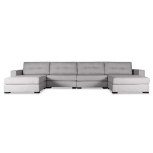 Tribeca Buttoned Modular U-Shape Double Chase Sectional