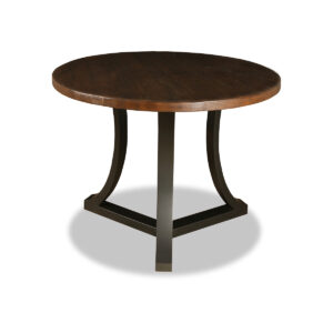 Vasil Wood Round Counter or Bar Height Table