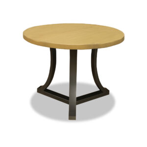 Vasil Wood Round Counter or Bar Height Table