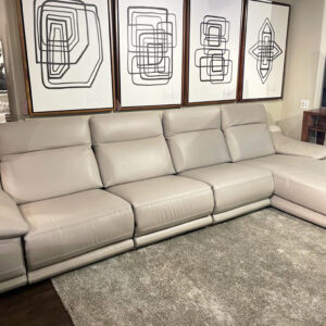 Modena Leather Motion Sectional 4 Pieces