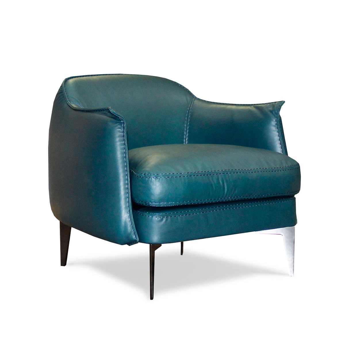 verona leather club chair